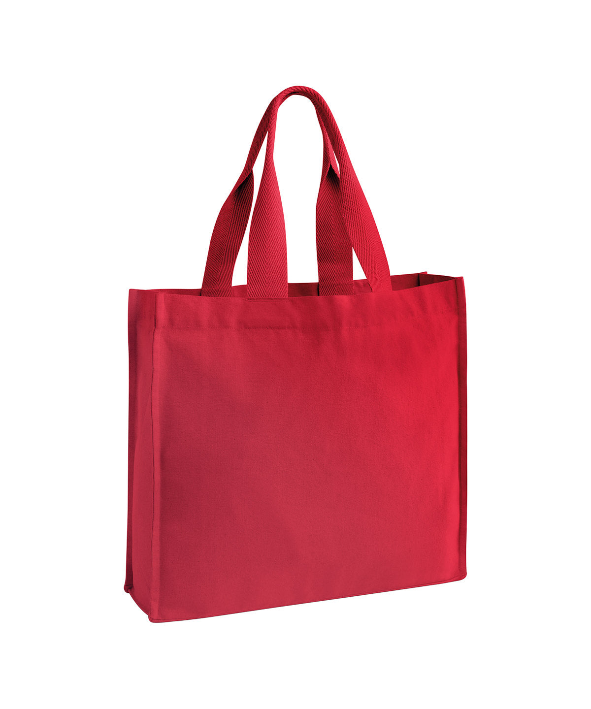 Chevron handle shopper - WM940 - Scarlet Red One size - Customisable Bags