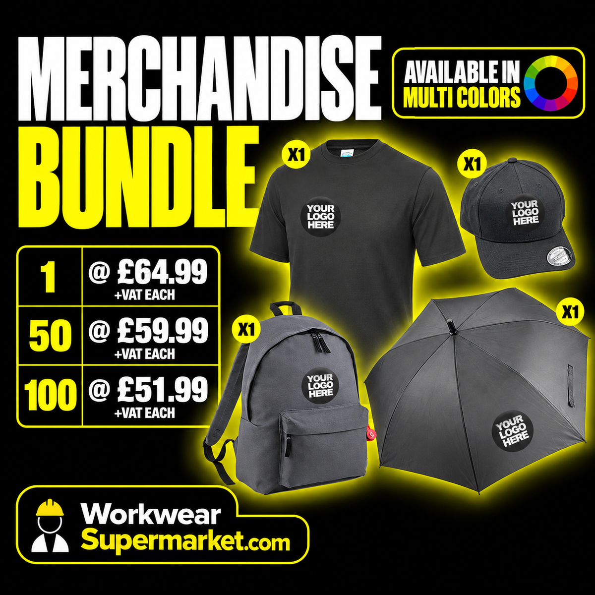 Personalised Merchandise Bundle