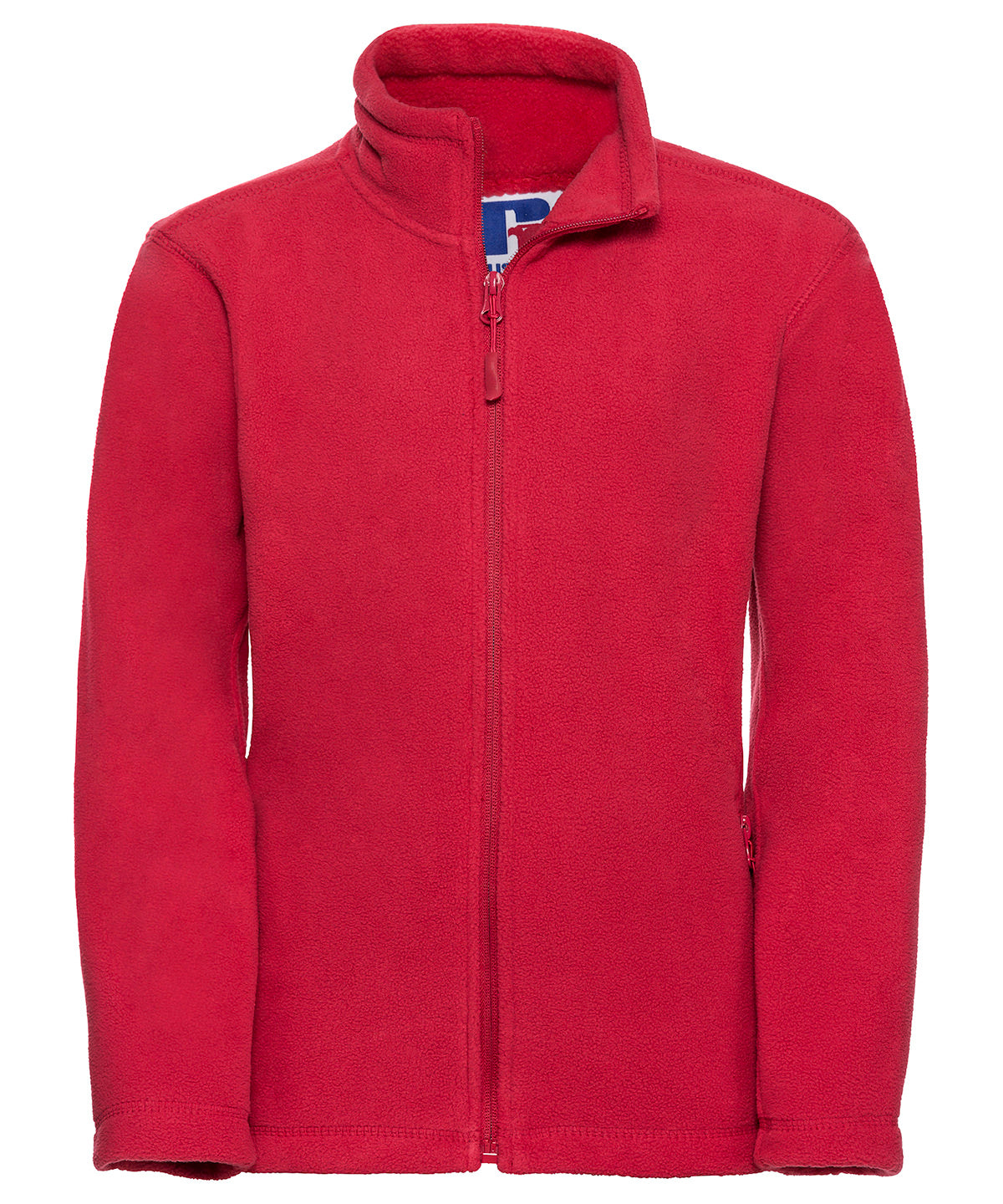 Kids Full Zip Outdoor Fleece - 8700B - Classic Red 11-12 Years - Customisable Fleece