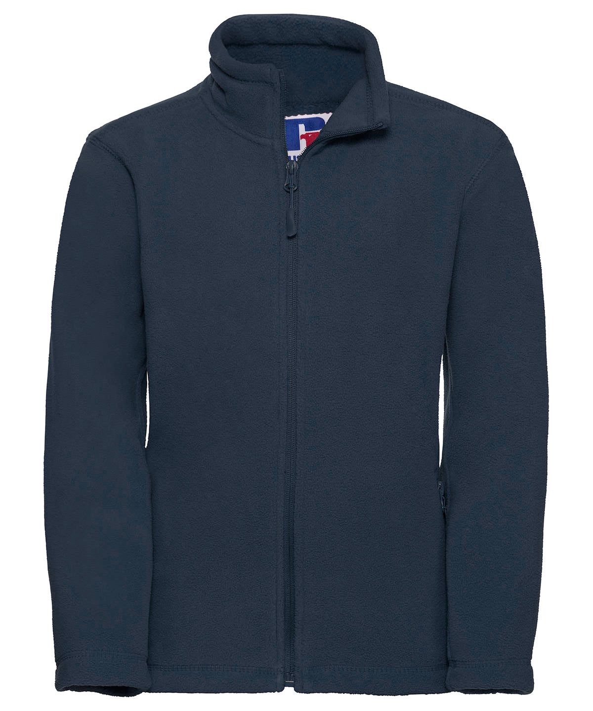 Kids Full Zip Outdoor Fleece - 8700B - French Navy 11-12 Years - Customisable Fleece
