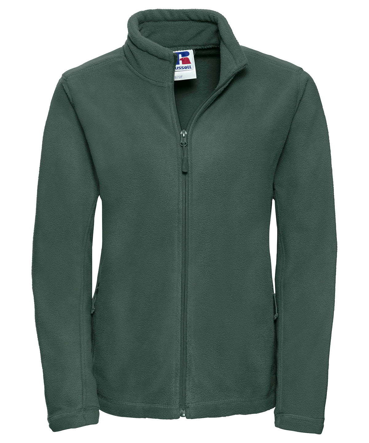 Ladies Full Zip Outdoor Fleece - 8700F - Bottle Green - Customisable Fleece