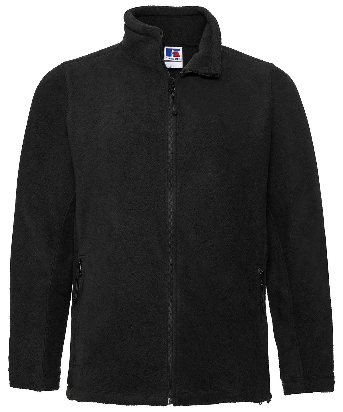 Mens Full Zip Outdoor Fleece - 8700M - Black - Customisable Fleece