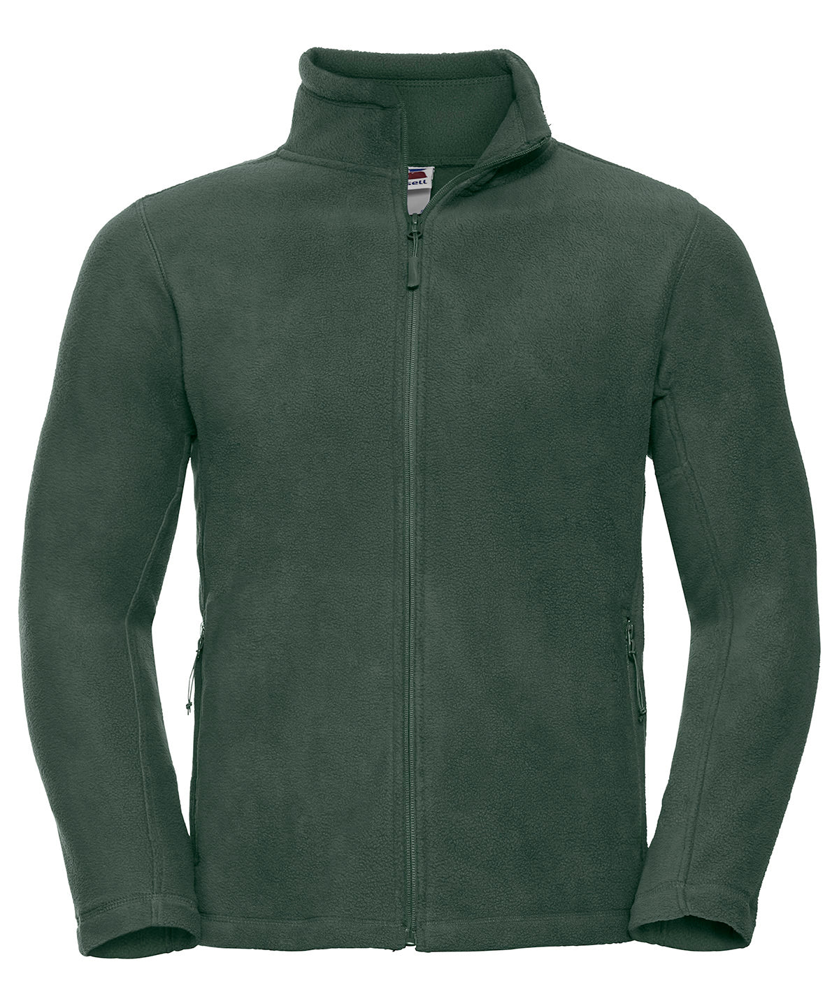Mens Full Zip Outdoor Fleece - 8700M - Bottle Green - Customisable Fleece