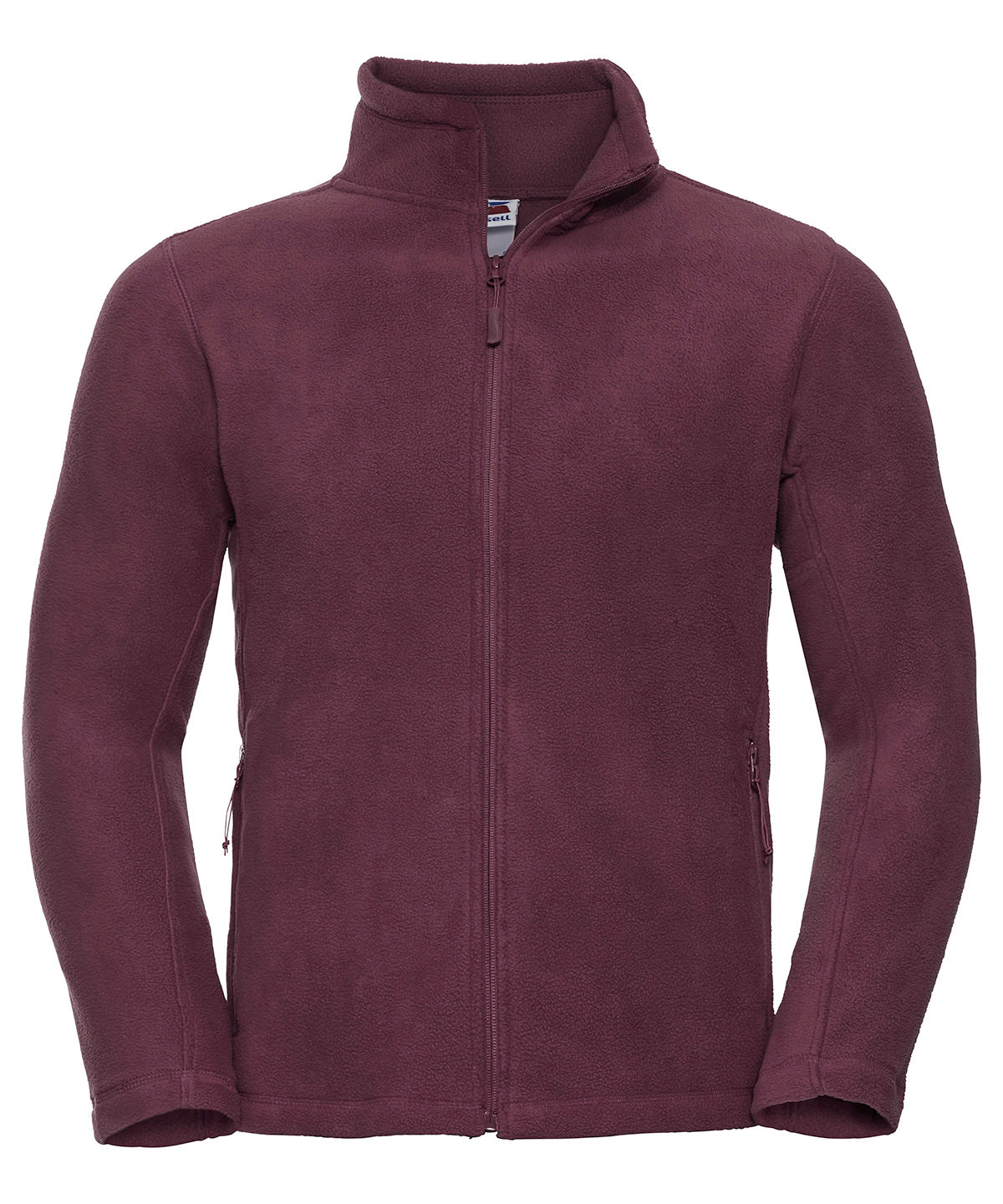 Mens Full Zip Outdoor Fleece - 8700M - Burgundy - Customisable Fleece
