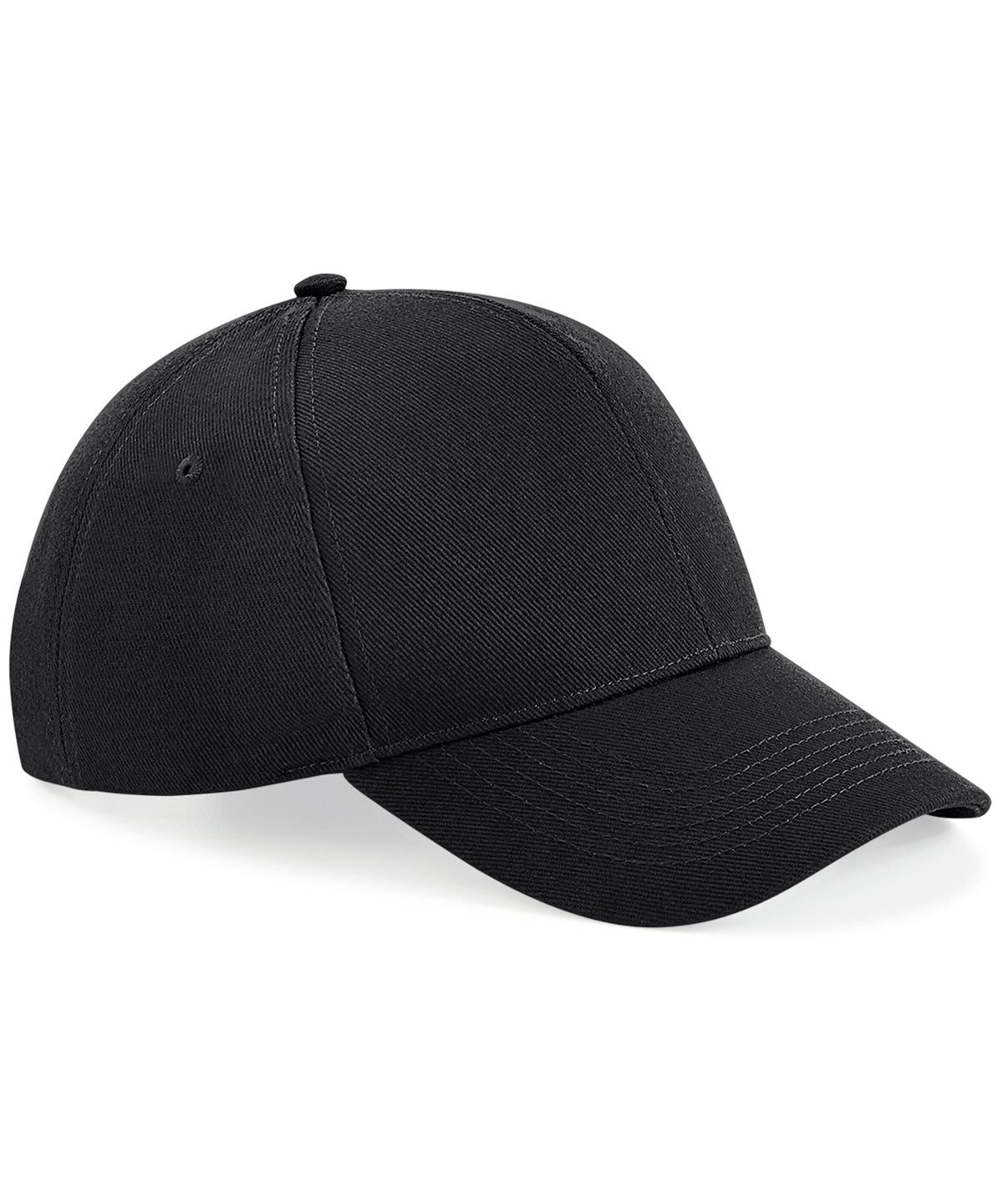 Ultimate 6 Panel Cap - B18 - Black O S - Customisable Caps