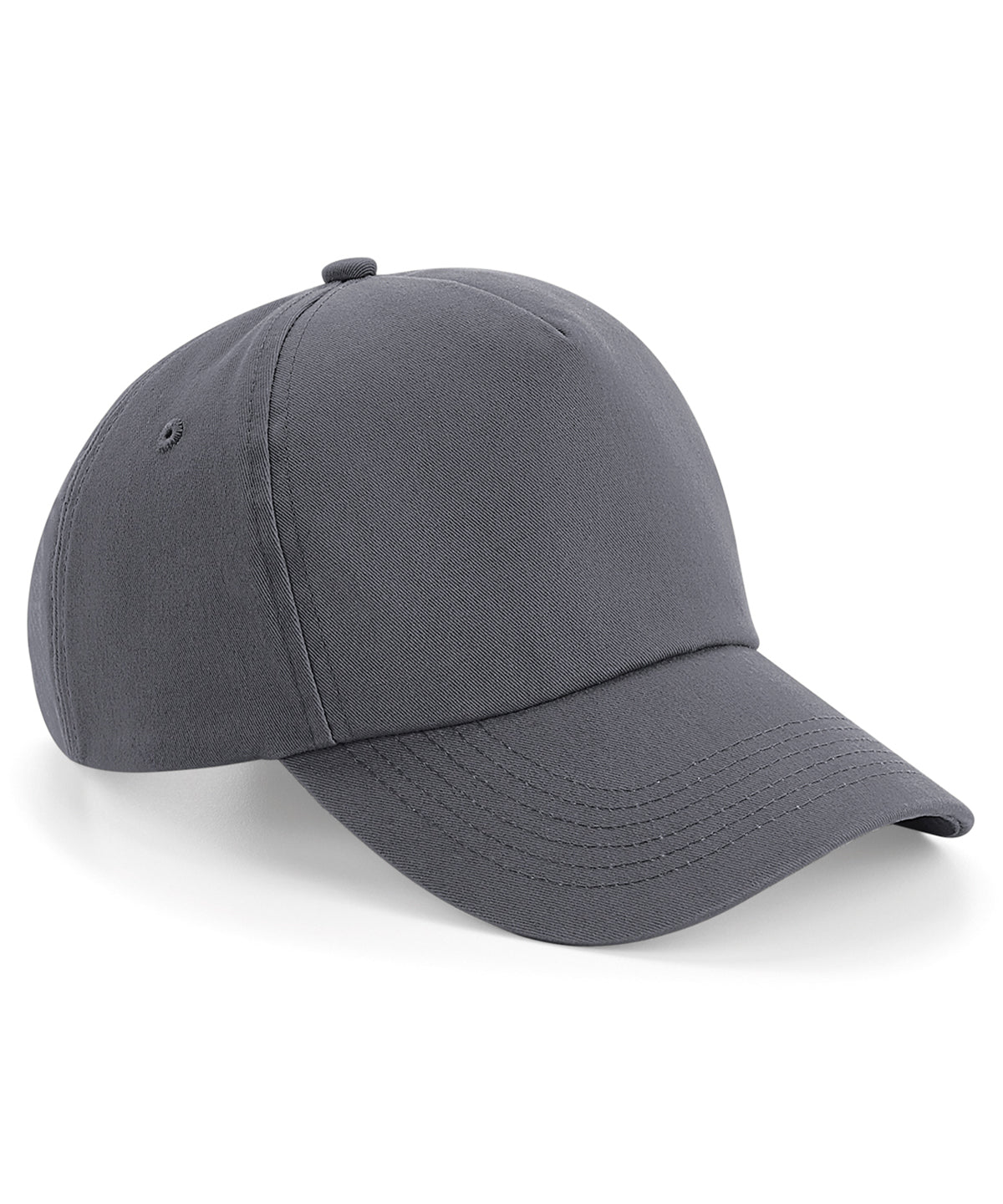 Authentic 5 Panel Cap - B25 - Graphite O S - Customisable Caps