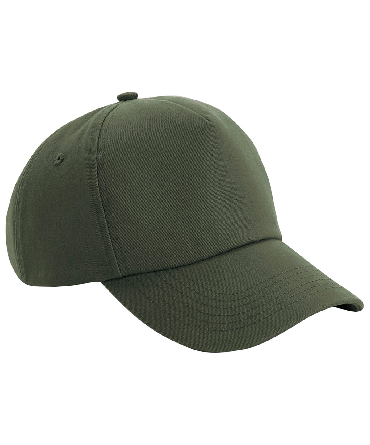 Authentic 5 Panel Cap - B25 - Olive Green O S - Customisable Caps