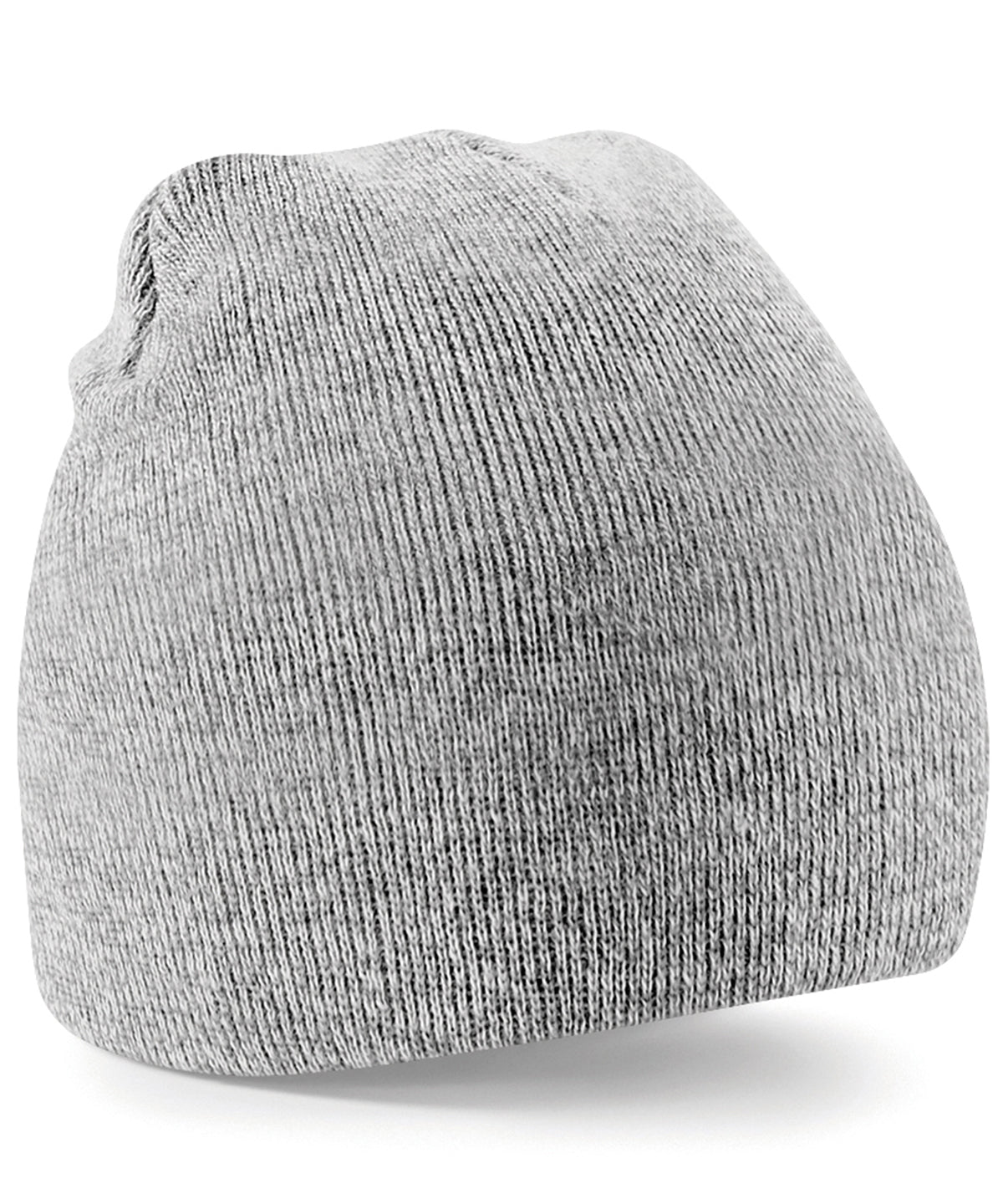 Original PullOn Beanie - B44 - Heather Grey O S - Customisable Beanies