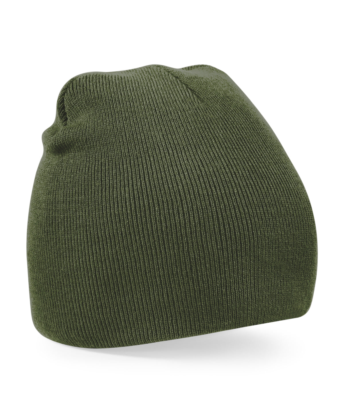 Original PullOn Beanie - B44 - Olive Green O S - Customisable Beanies