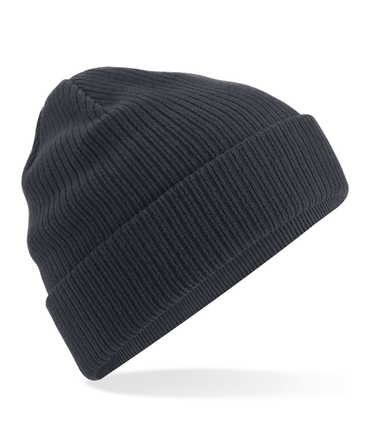 Organic Cotton Beanie - B50N - Graphite O S - Customisable Beanies