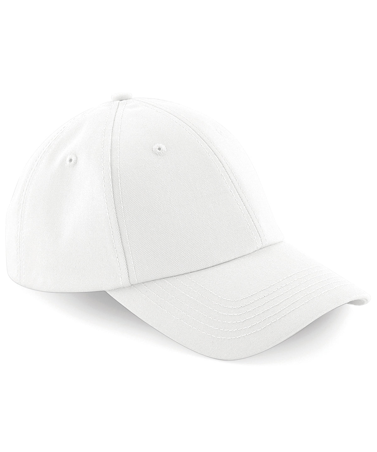 Authentic Baseball Cap - B59 - Solid White O S - Customisable Caps