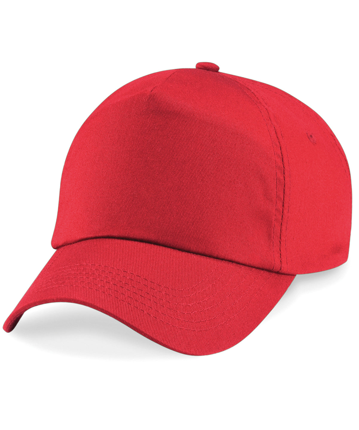 Junior Original 5 Panel Cap - B10B - Bright Red O S - Customisable Caps