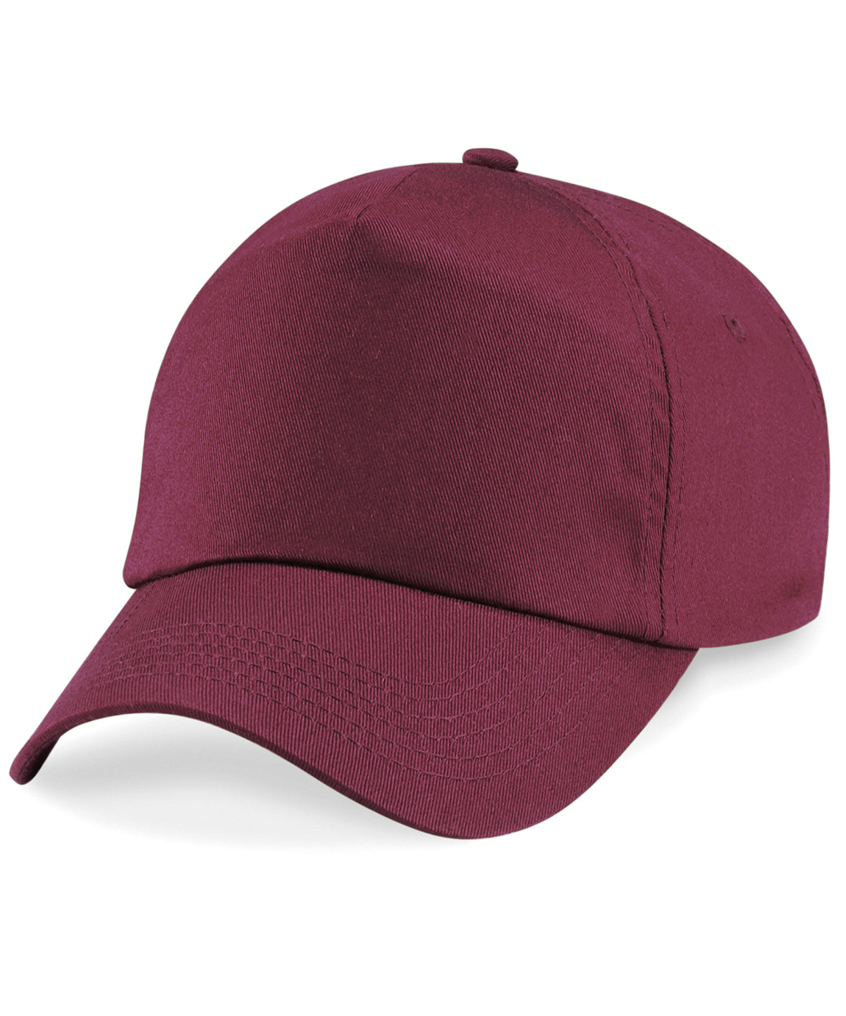 Junior Original 5 Panel Cap - B10B - Burgundy O S - Customisable Caps