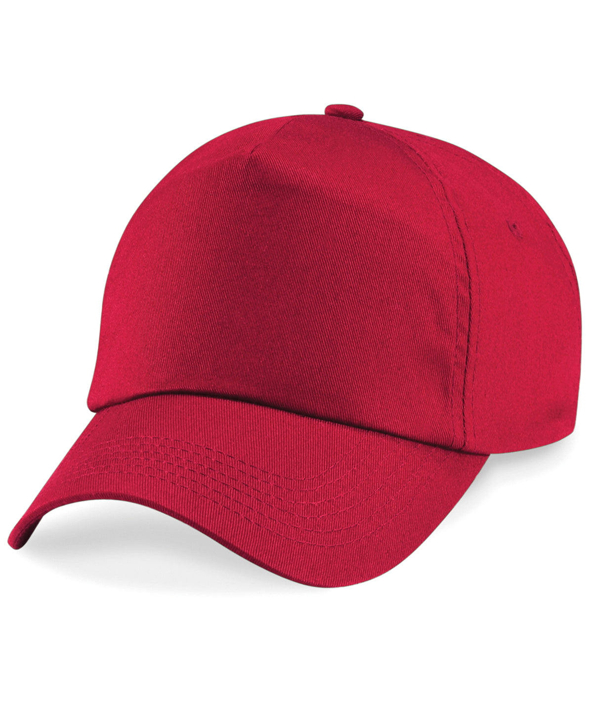 Junior Original 5 Panel Cap - B10B - Classic Red O S - Customisable Caps