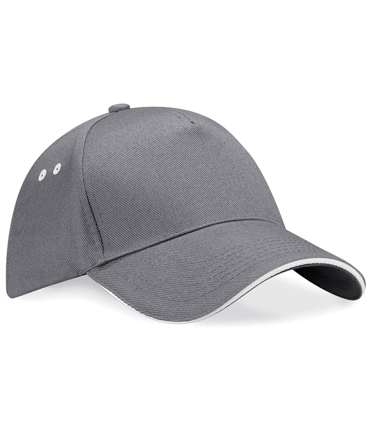 Ultimate Sandwich Peak Cap - B15C - Graphite Grey oyster Grey O S - Customisable Caps
