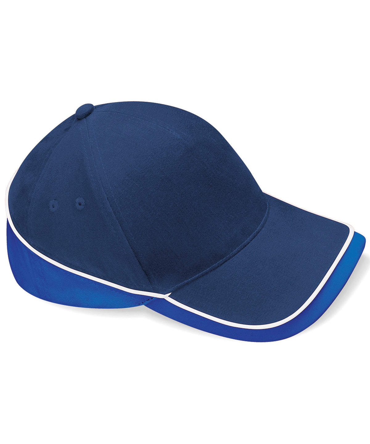 Teamwear Competition Cap - B171 - French Navy Bright Royal White O S - Customisable Caps