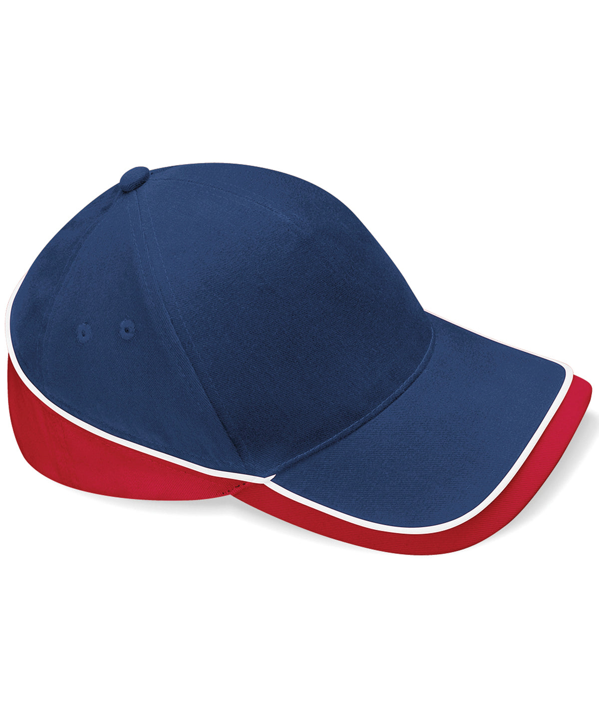 Teamwear Competition Cap - B171 - F Navy Classic Red White O S - Customisable Caps