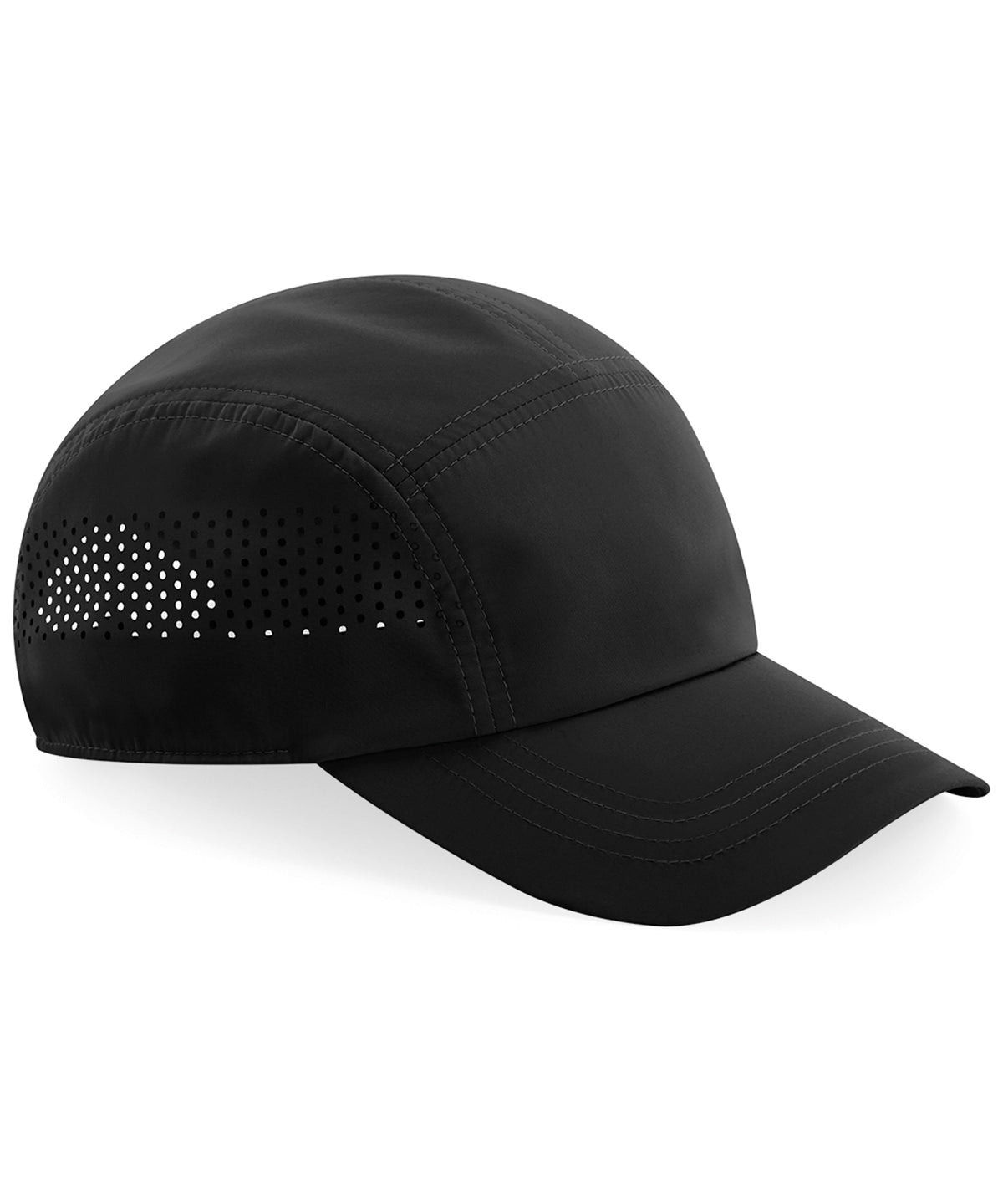 Technical Running Cap - B188 - Black O S - Customisable Caps
