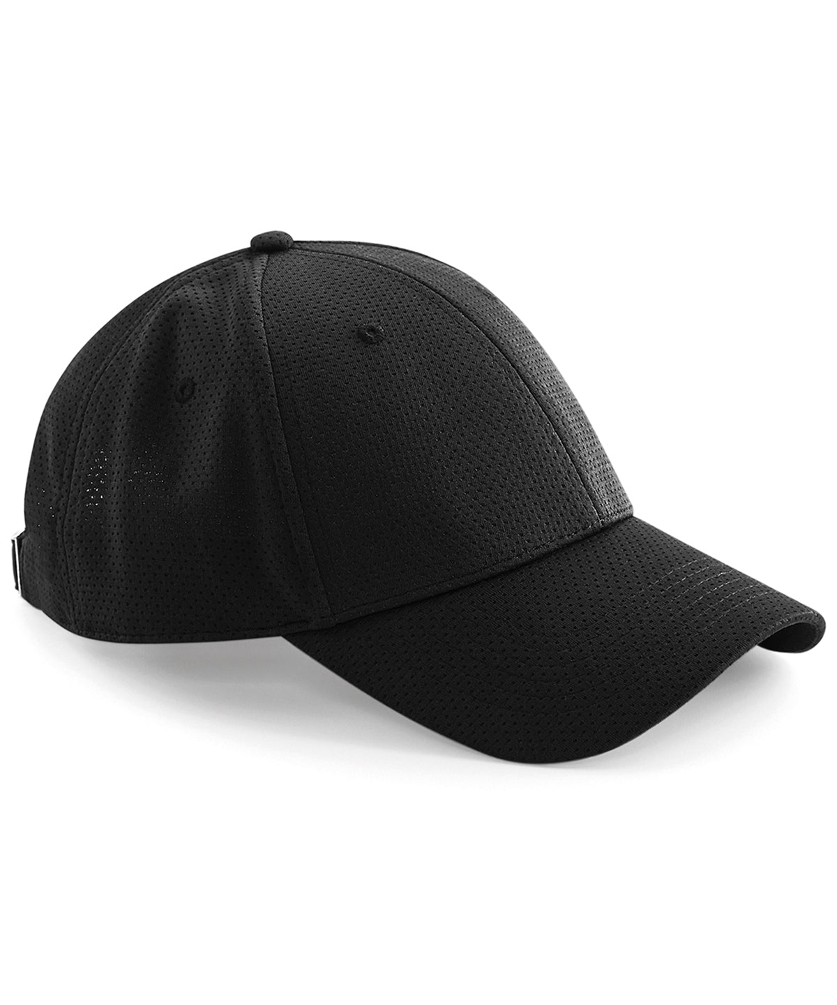 Air Mesh 6 Panel Cap - B196 - Black O S - Customisable HEADWEAR