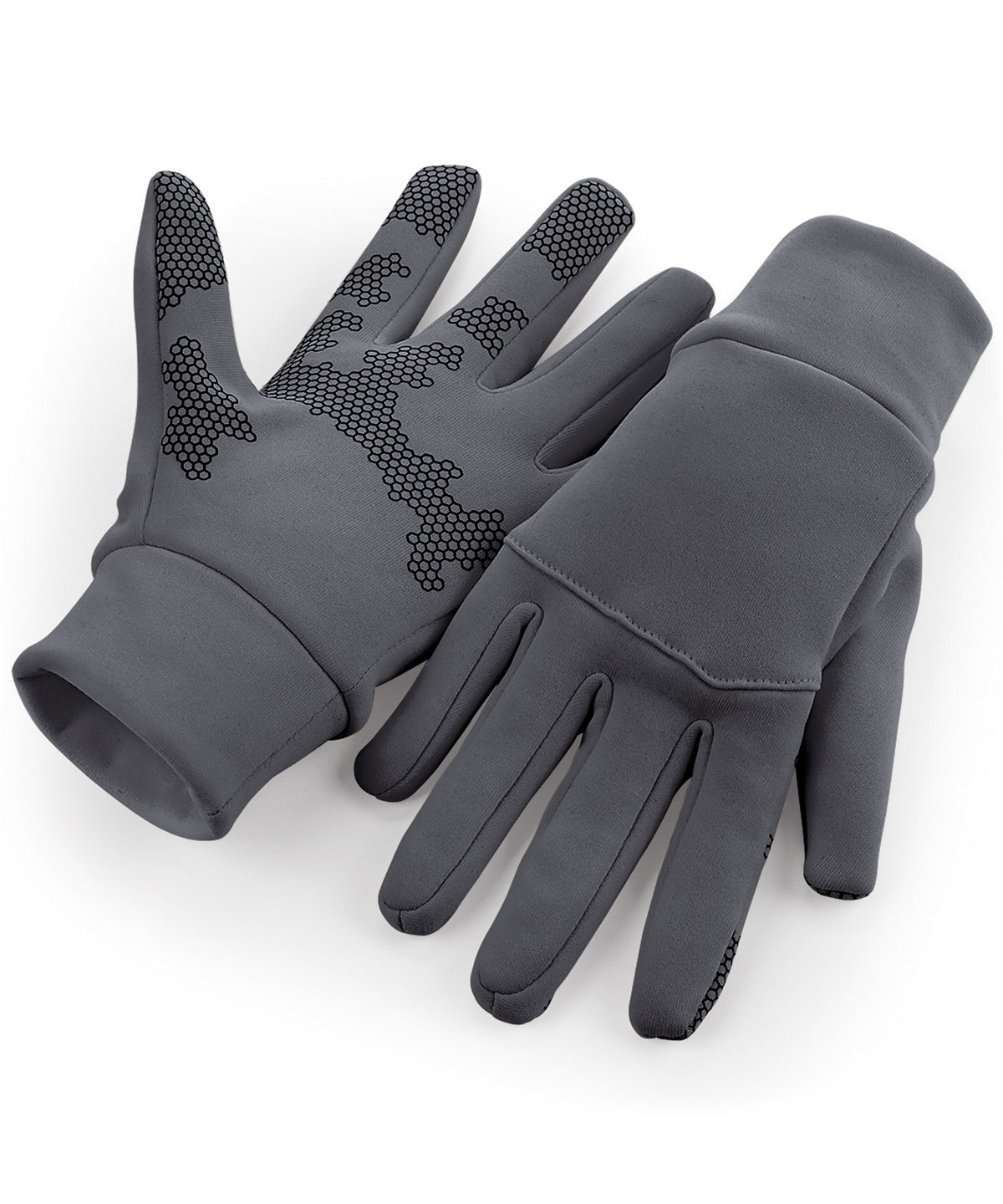 Softshell Sports Tech Gloves - B310 - Graphite Grey - Customisable Gloves