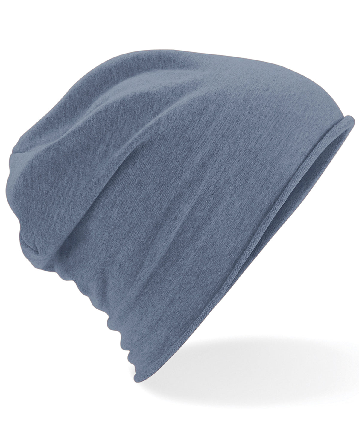 Jersey Beanie - B361 - Denim Blue O S - Customisable Beanies