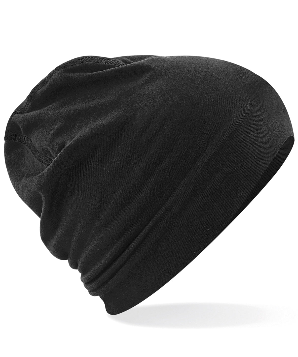 Hemsedal Cotton Beanie - B366 - Black Black O S - Customisable Beanies