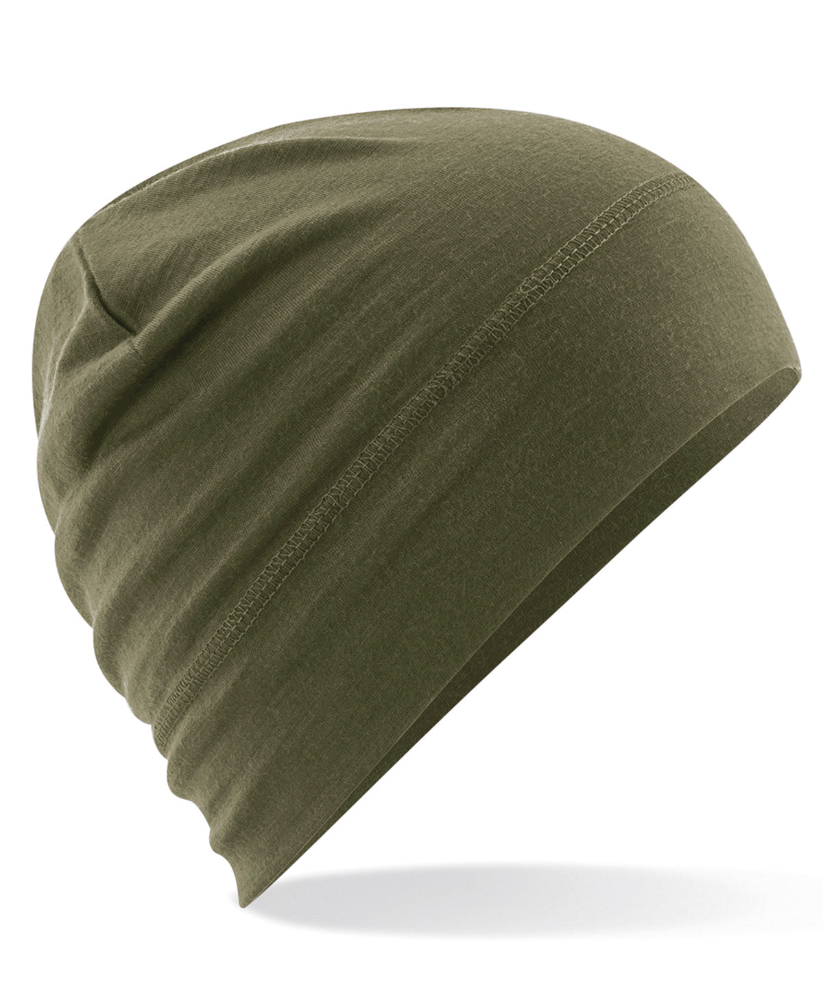 Merino Beanie - B370 - Military Green O S - Customisable Beanies