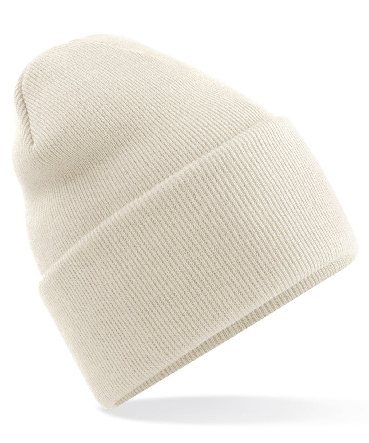 Original Deep Cuffed Beanie - B40R - Almond O S - Customisable Beanies