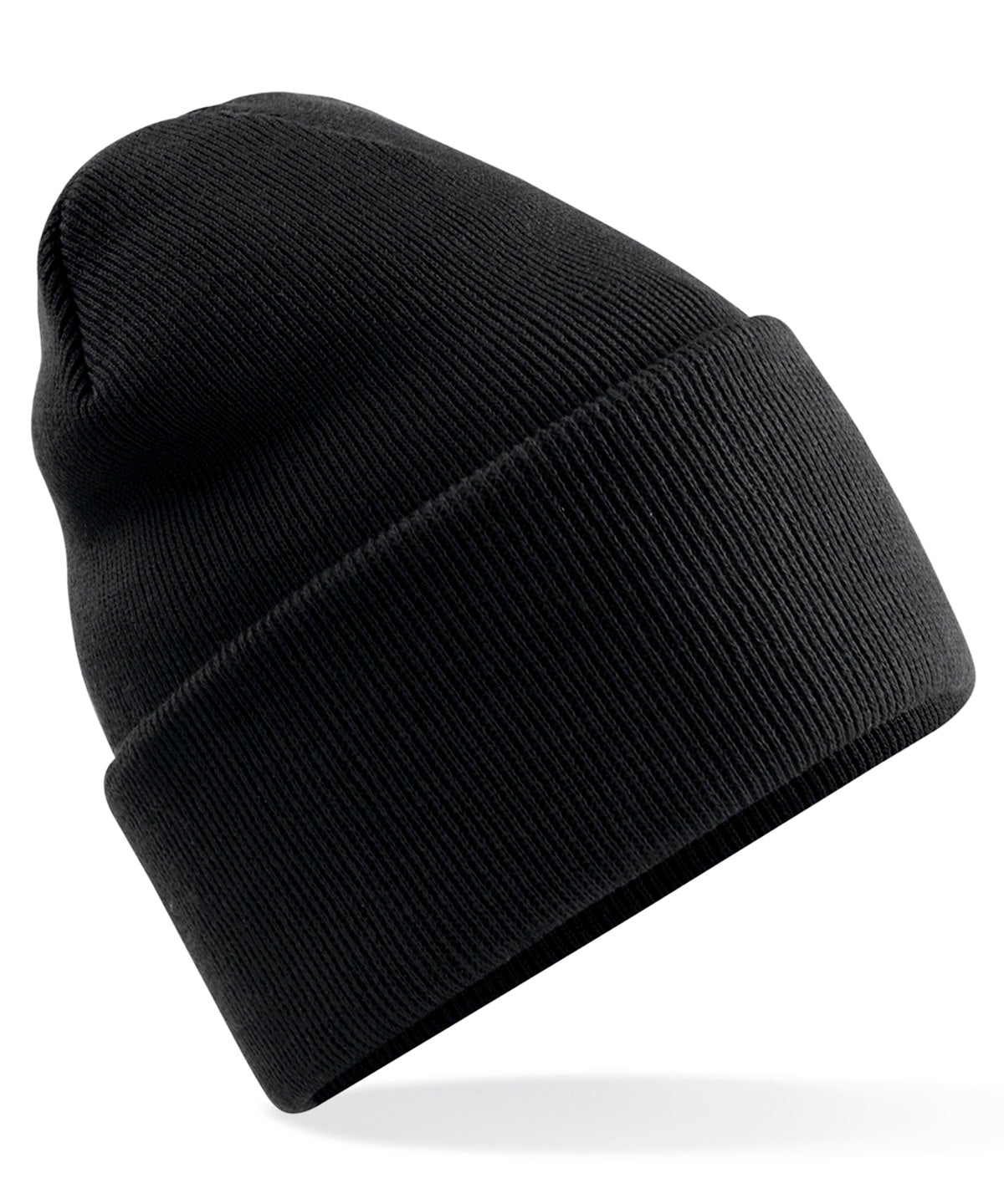 Original Deep Cuffed Beanie - B40R - Black O S - Customisable Beanies