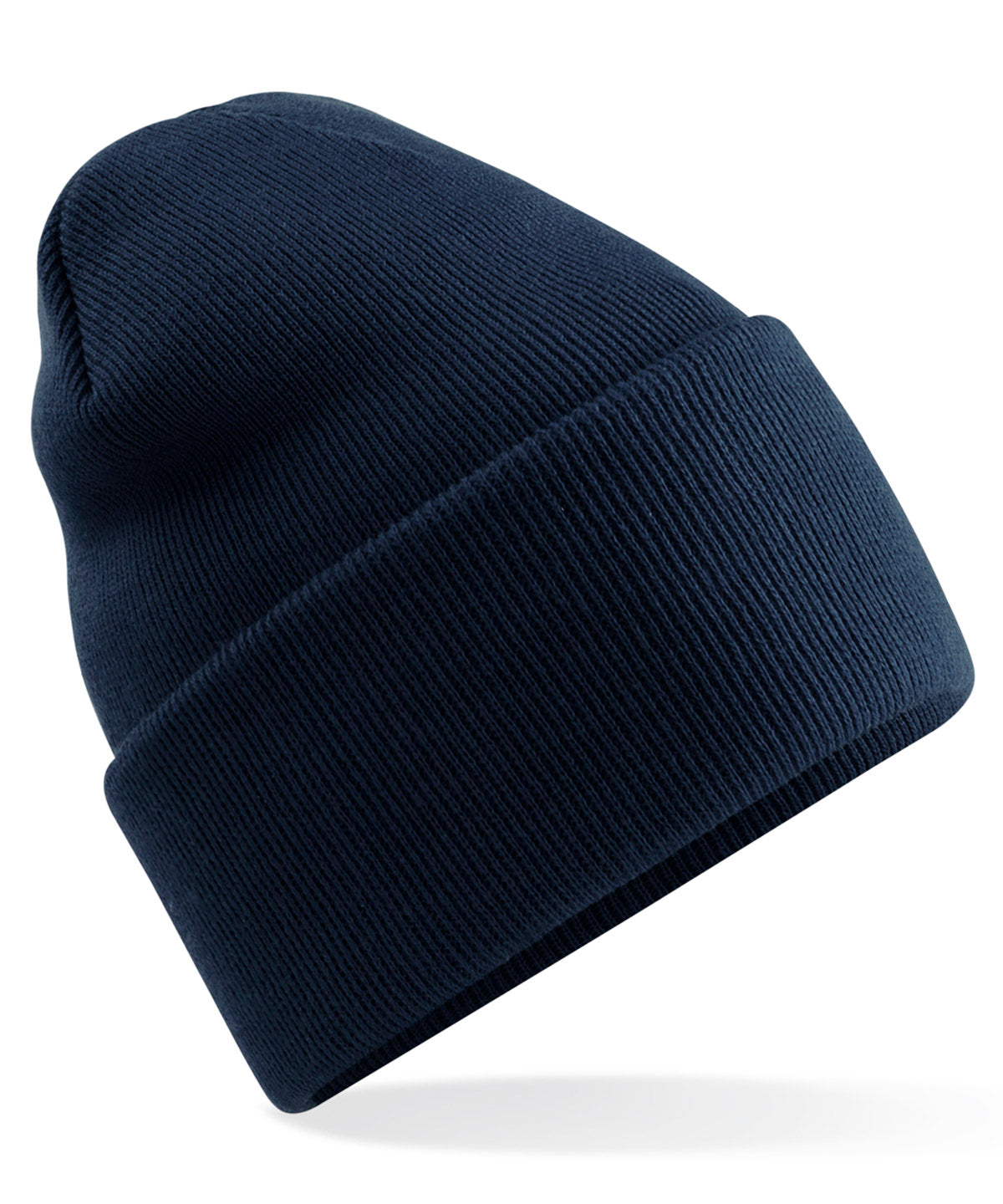 Original Deep Cuffed Beanie - B40R - French Navy O S - Customisable Beanies