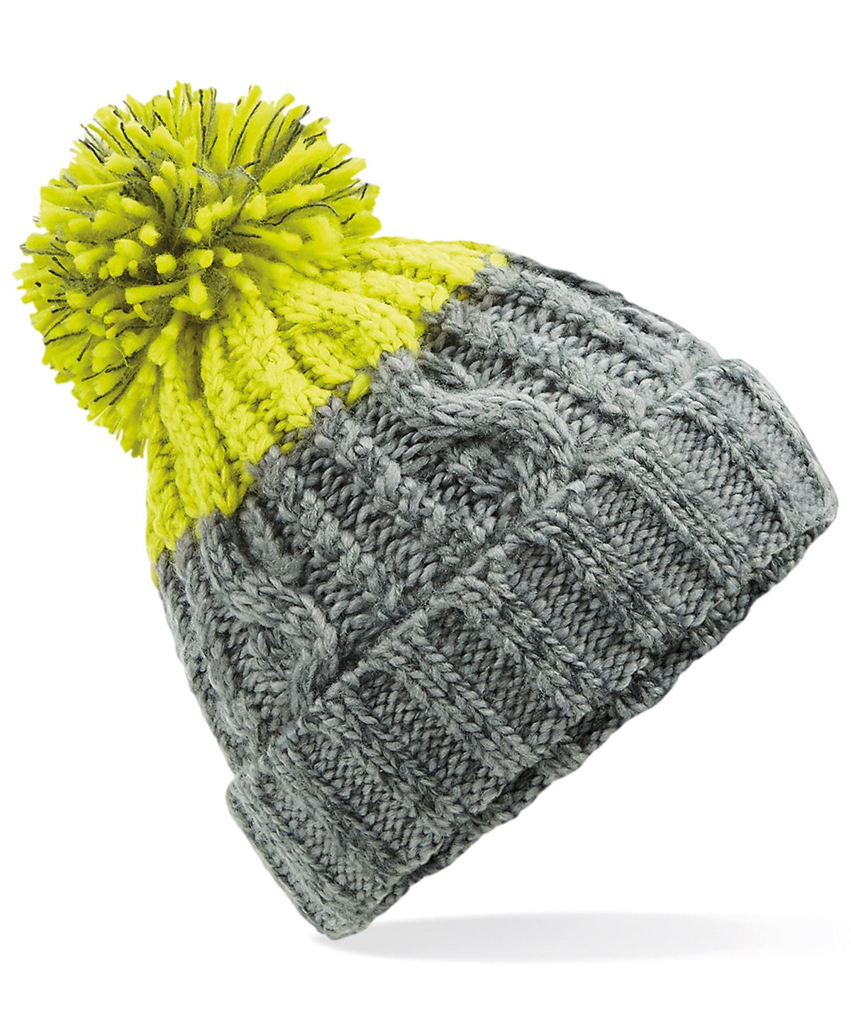 Apres Beanie - B437 - Light Grey Citron O S - Customisable Beanies