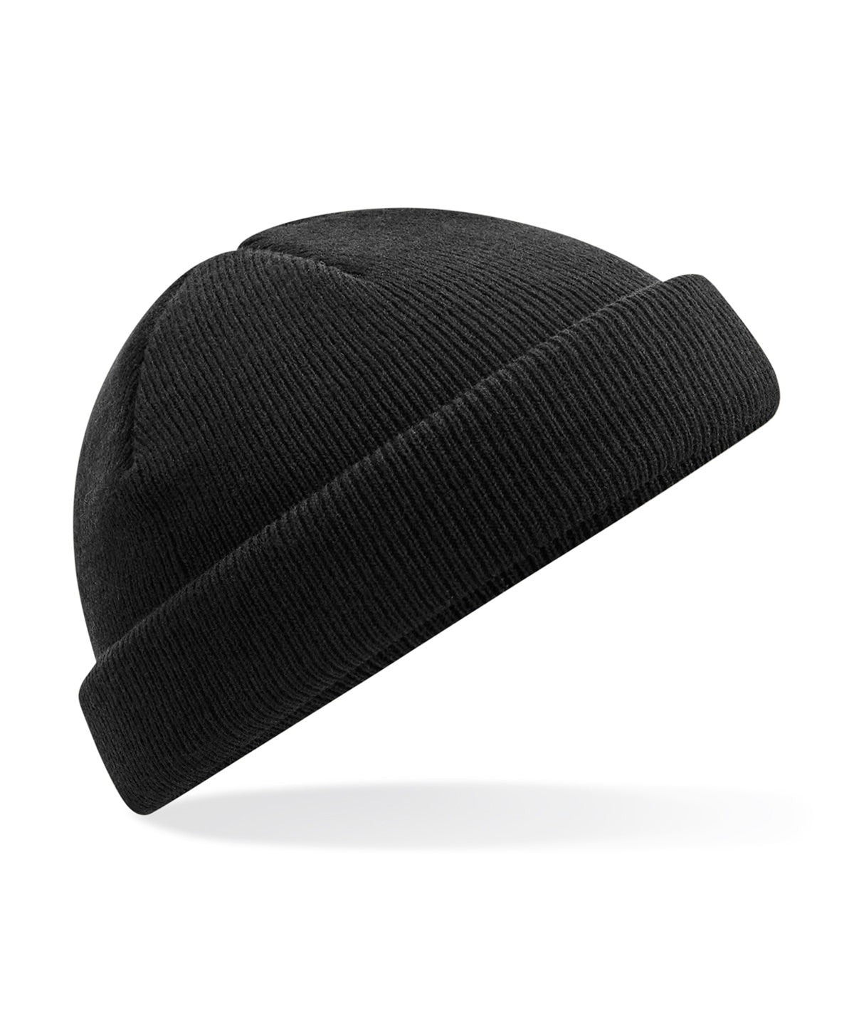 Recycled Mini Fisherman Beany - B43R - Black O S - Customisable Beanies