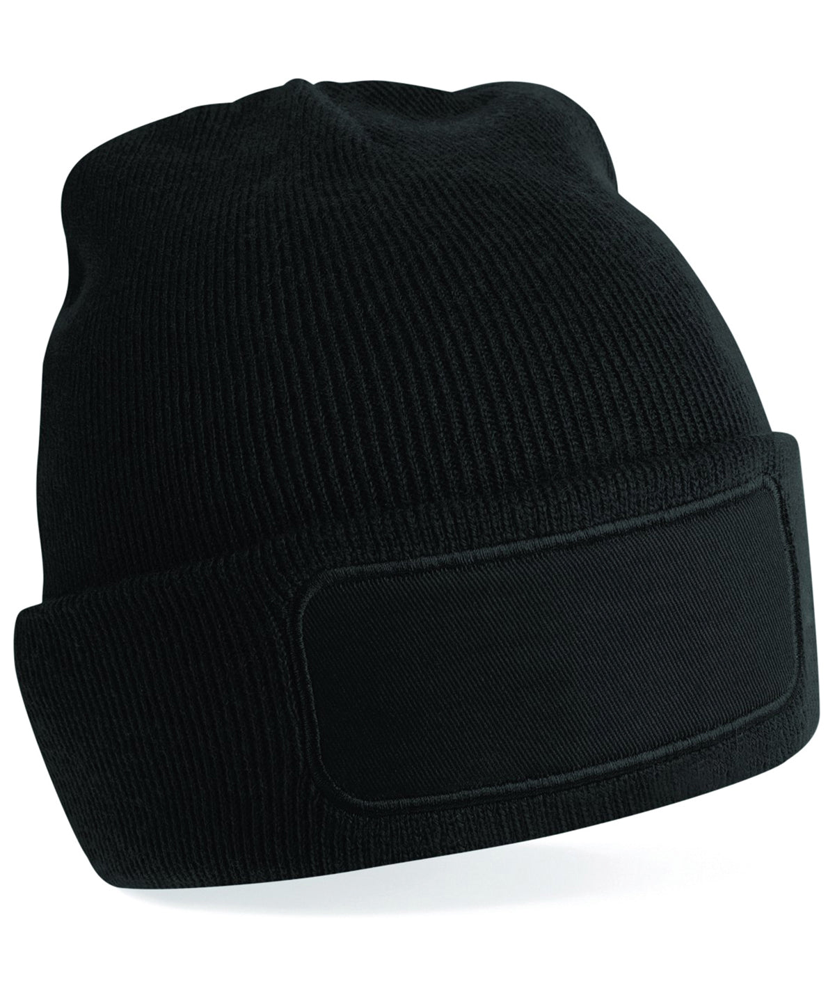 Original Patch Beanie - B445 - Black O S - Customisable Beanies