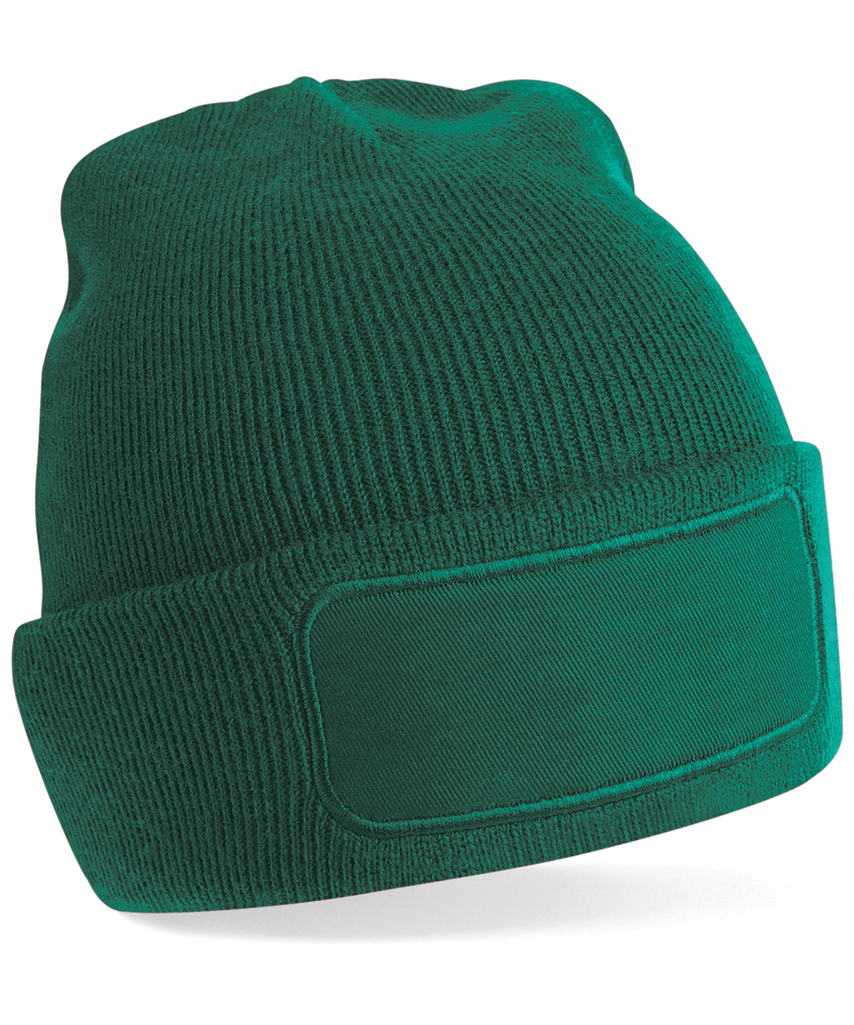Original Patch Beanie - B445 - Bottle Green O S - Customisable Beanies