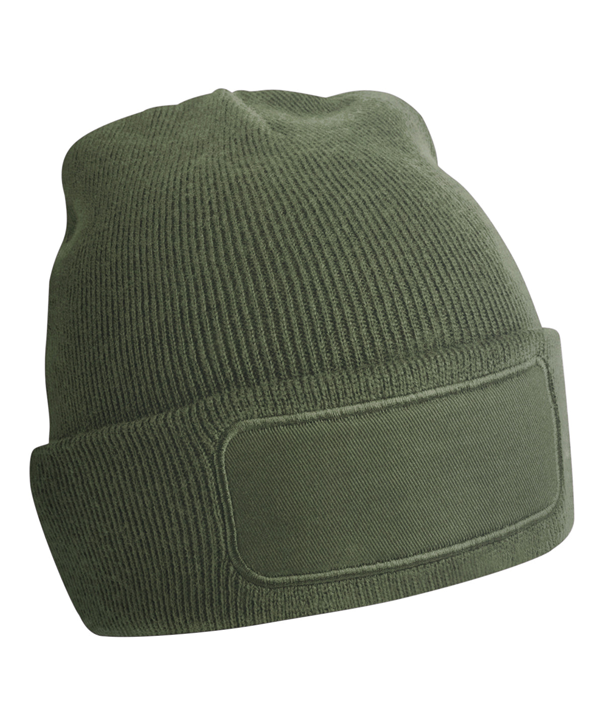 Original Patch Beanie - B445 - Olive Green O S - Customisable Beanies