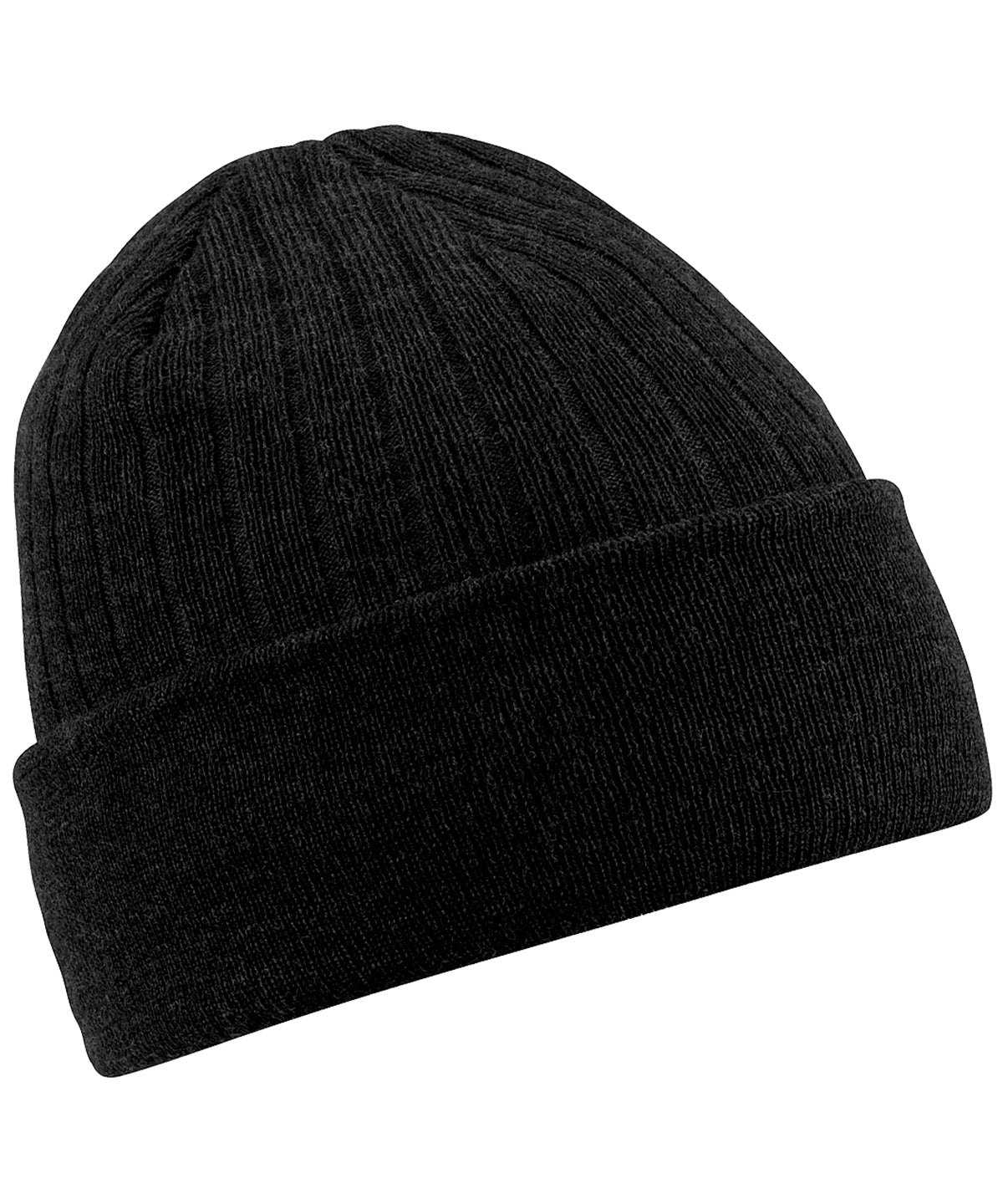Thinsulate Beanie - B447 - Black O S - Customisable Beanies