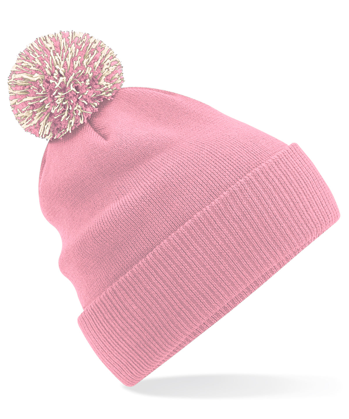 Snowstar Æ Beanie - B450 - Dusky Pink off White O S - Customisable Beanies