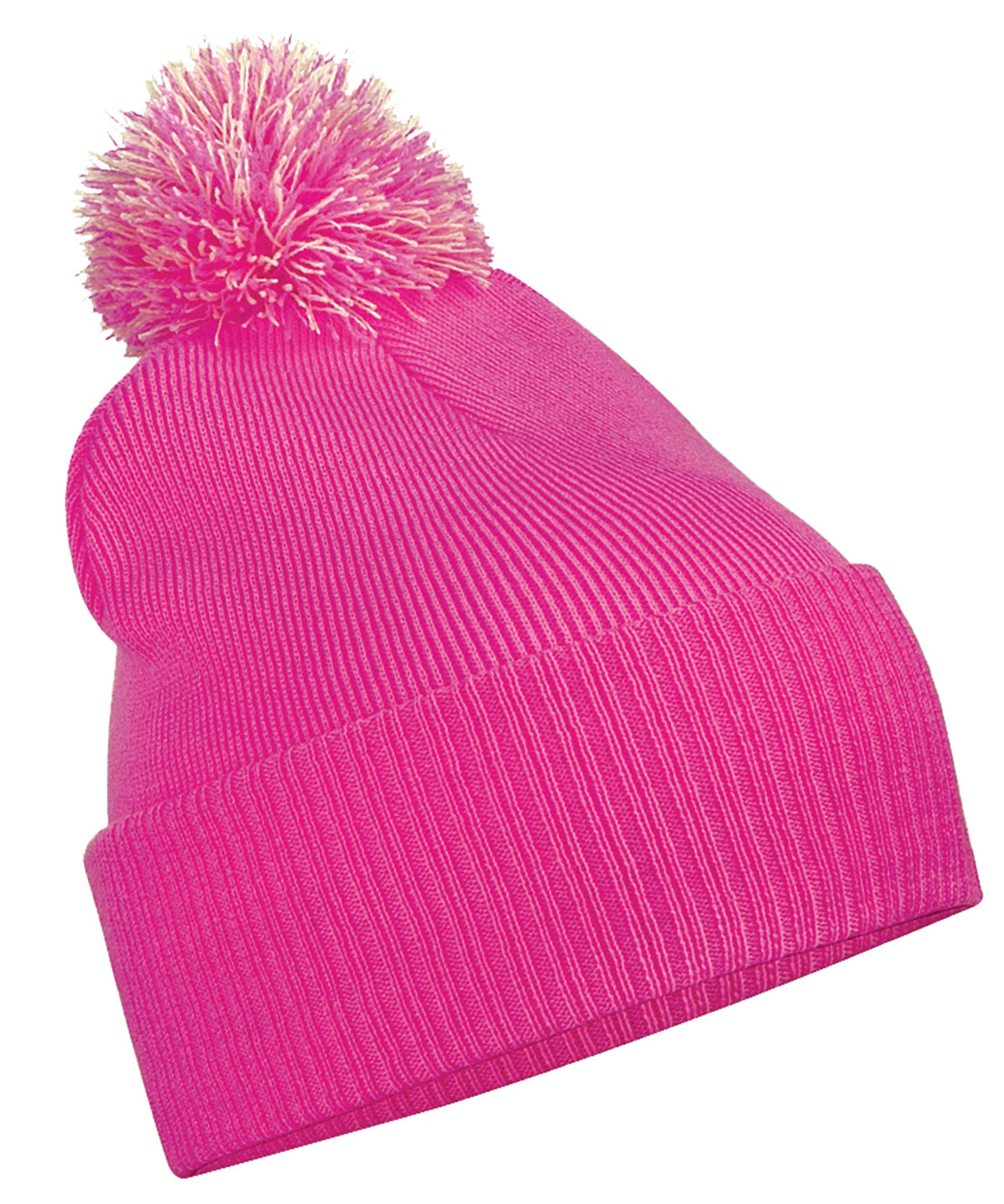 Snowstar Æ Beanie - B450 - Fuchsia Off White O S - Customisable Beanies