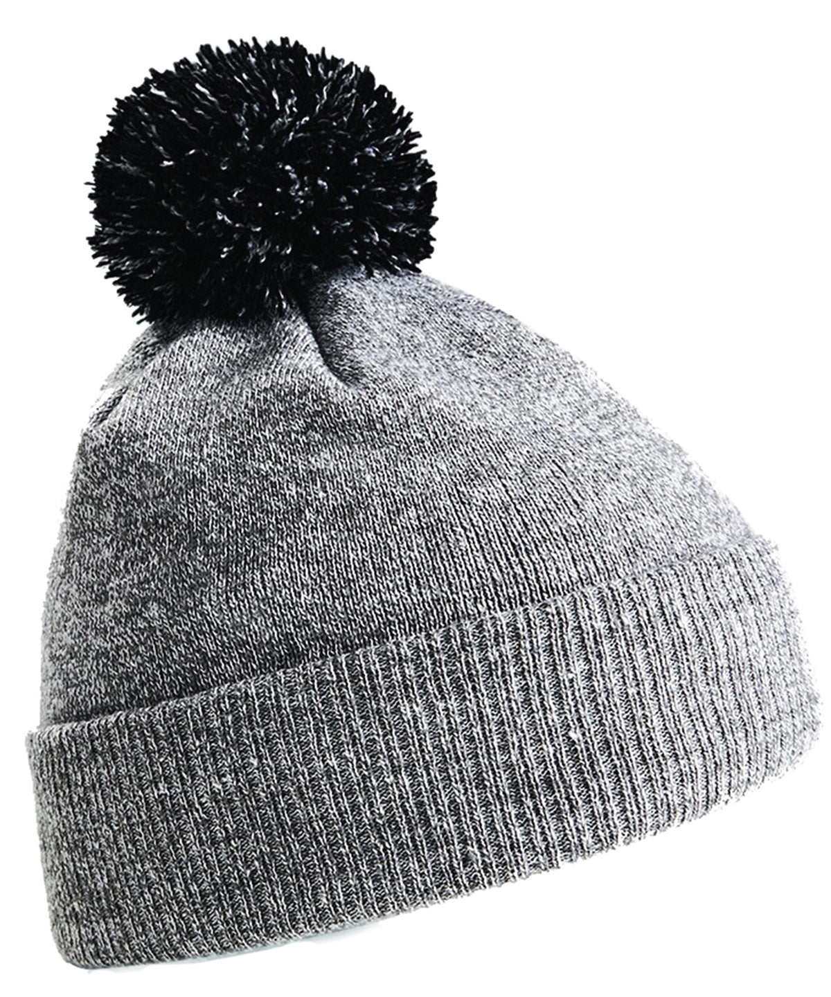 Snowstar Æ Beanie - B450 - Heather Grey Black O S - Customisable Beanies
