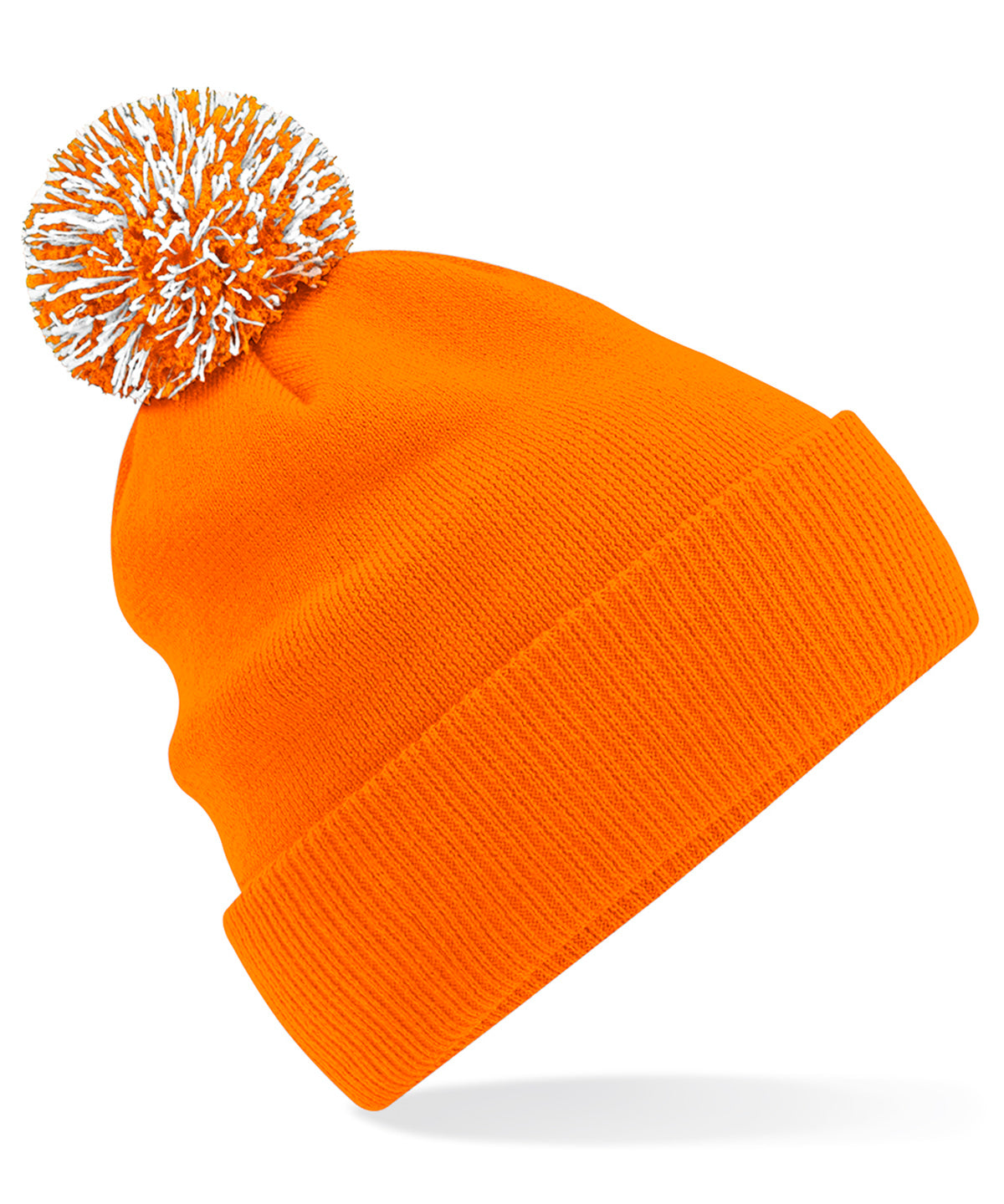 Snowstar Æ Beanie - B450 - Orange White O S - Customisable Beanies