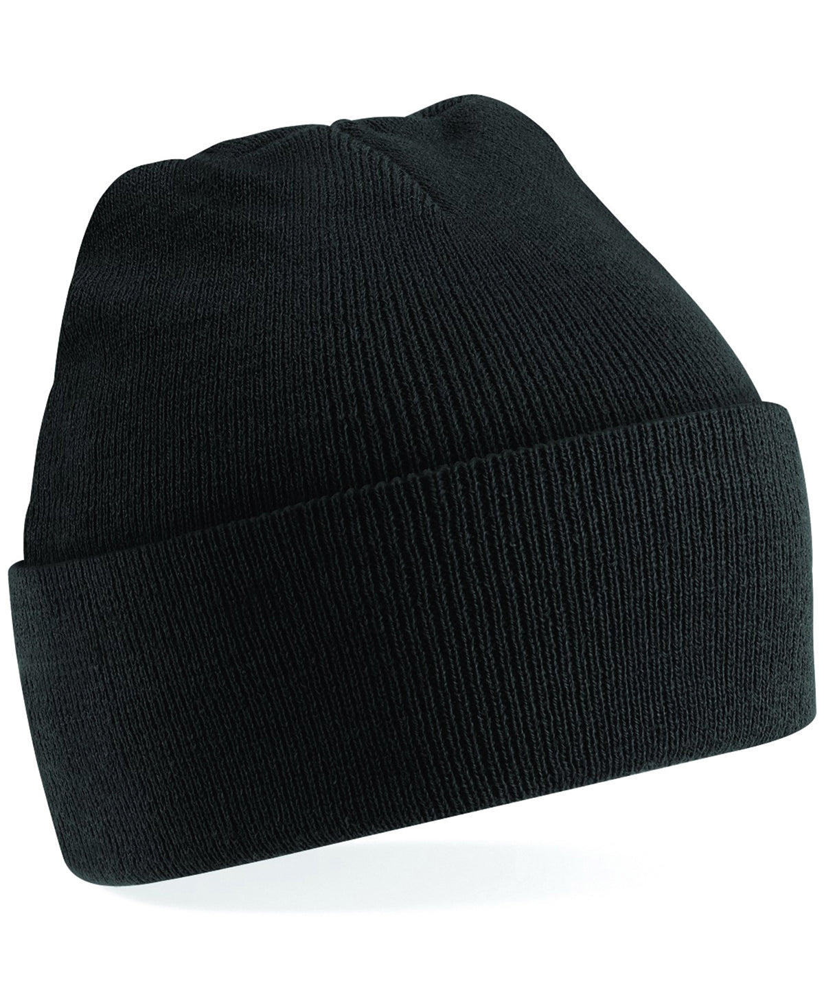 Junior Original Cuffed Beanie - B45B - Black O S - Customisable Beanies