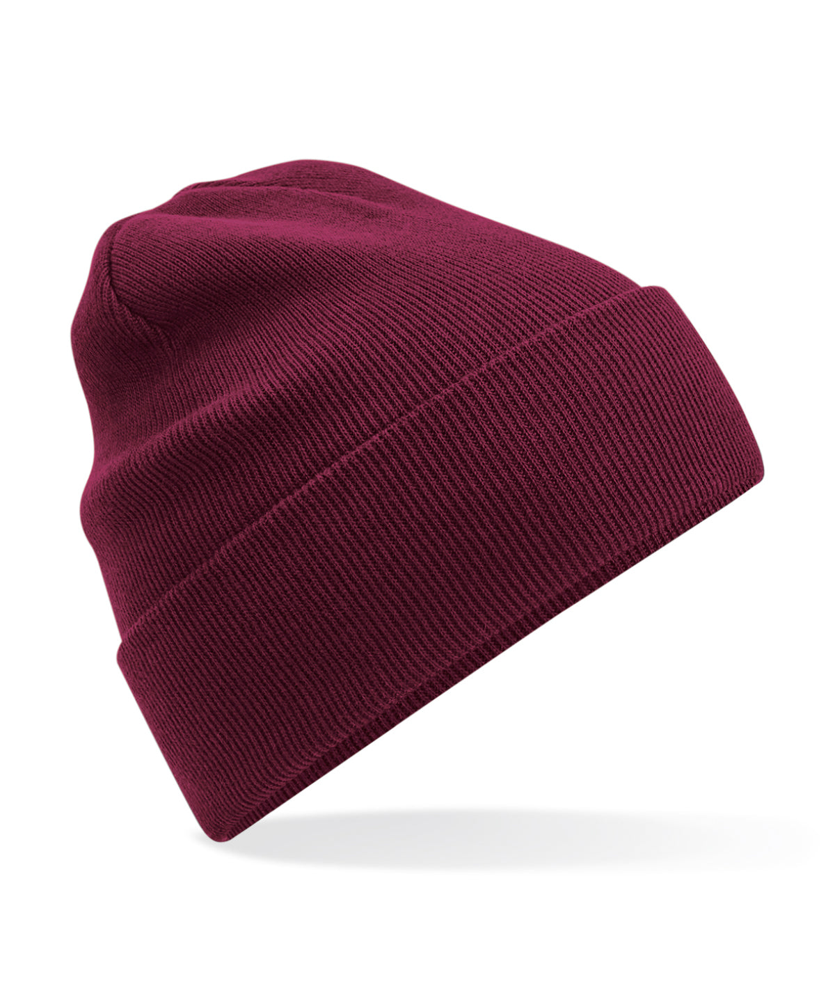 Organic Cotton Original Beany - B45N - Burgundy O S - Customisable Beanies