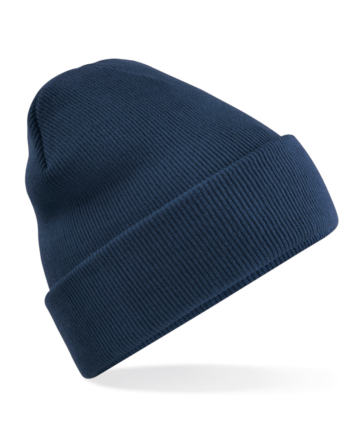 Recycled Original Cuff Beanie - B45R - French Navy O S - Customisable Beanies