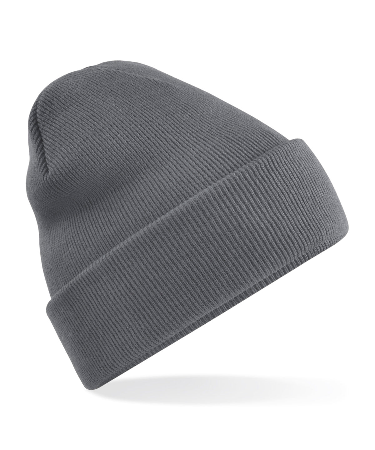 Recycled Original Cuff Beanie - B45R - Graphite O S - Customisable Beanies