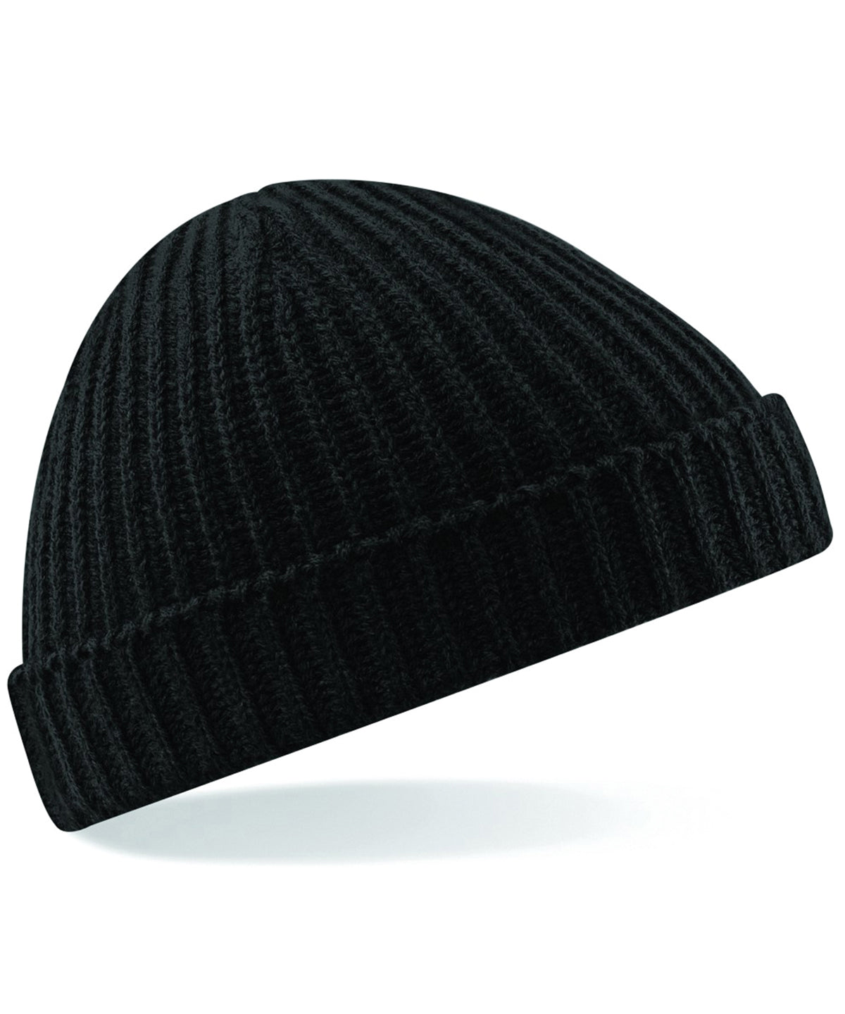 Trawler Beanie - B460 - Black O S - Customisable Beanies