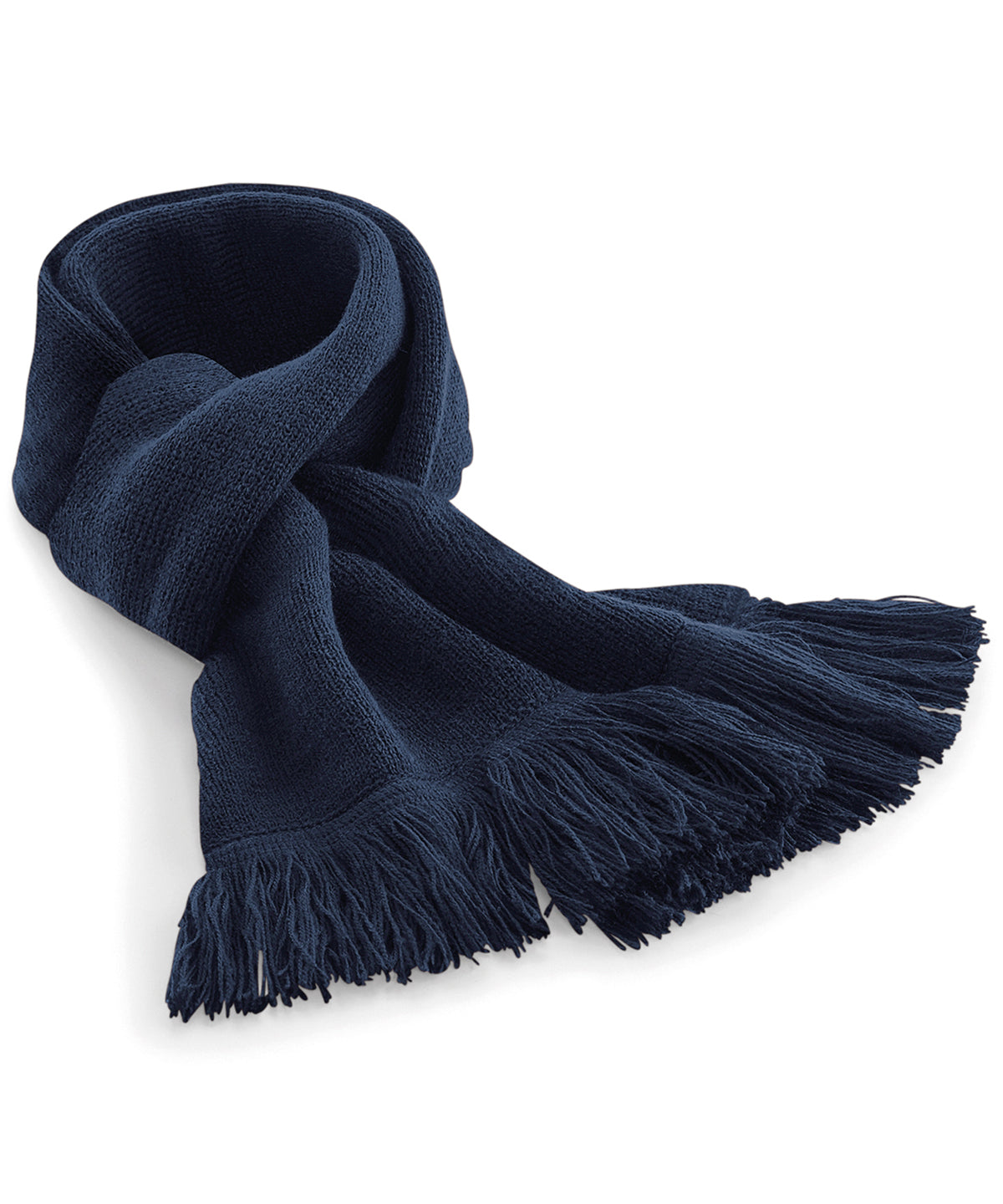 Classic Knitted Scarf - B470 - French Navy O S - Customisable Scarf