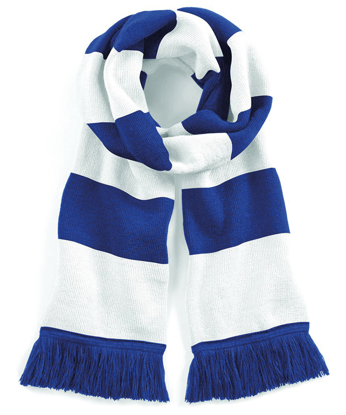 Stadium Scarf - B479 - Bright Royal White O S - Customisable Scarf