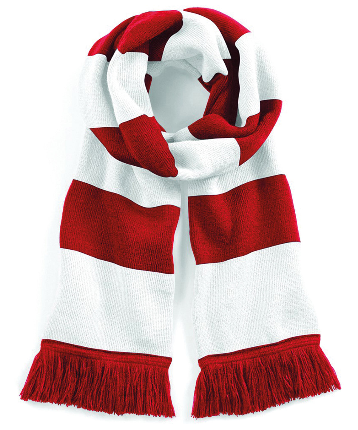 Stadium Scarf - B479 - Classic Red White O S - Customisable Scarf