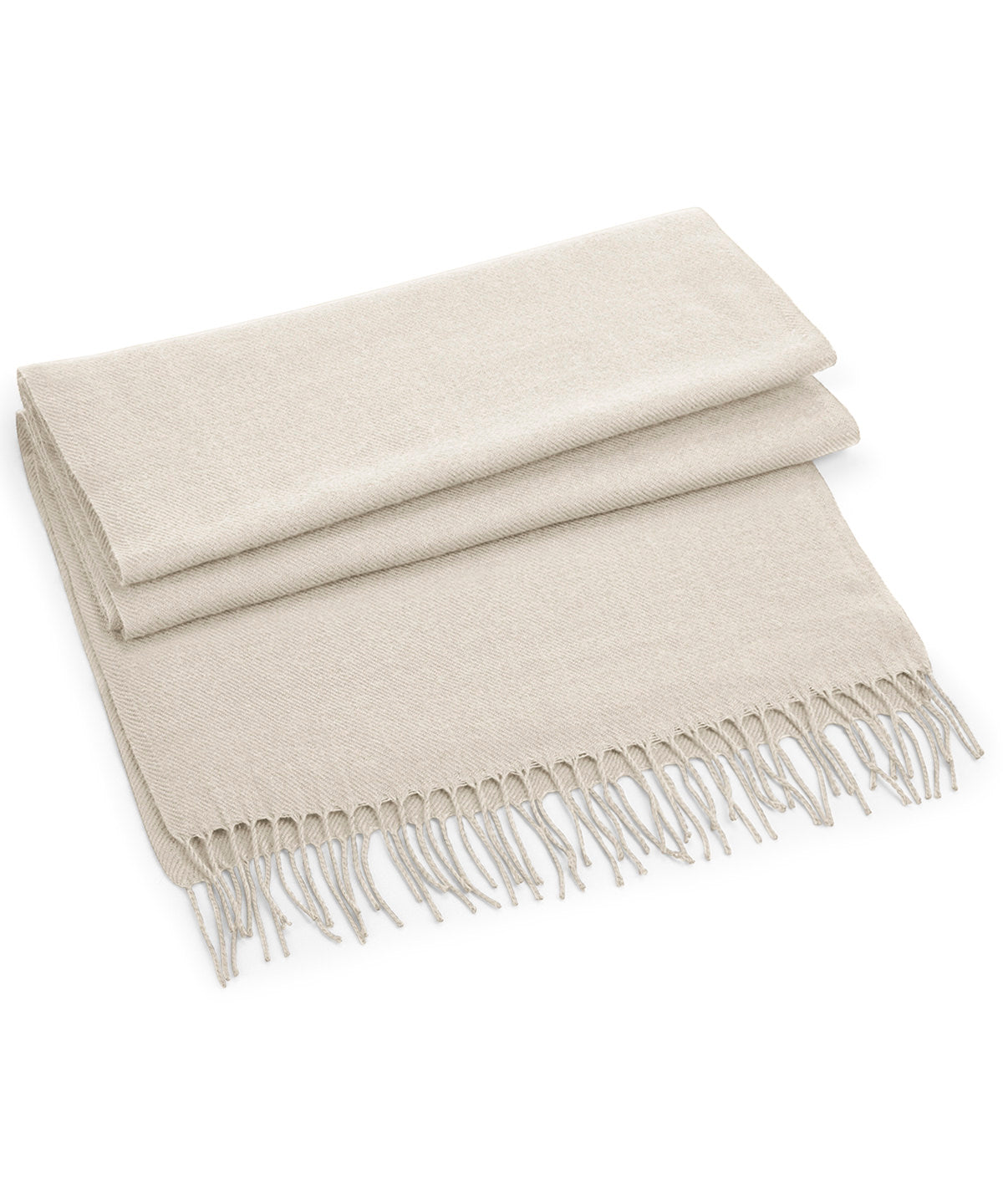 Classic Woven Scarf - B500 - Almond O S - Customisable Scarf