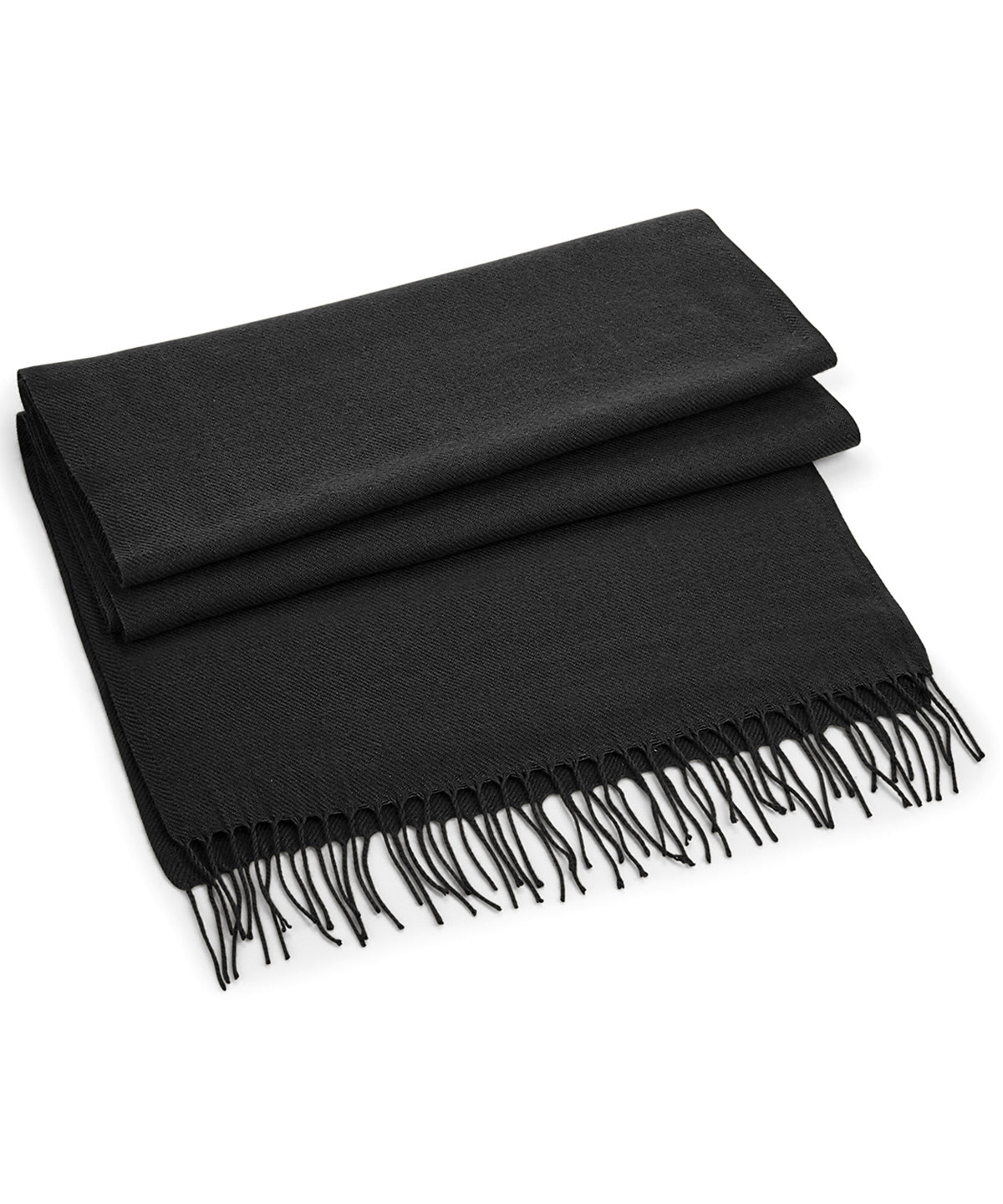 Classic Woven Scarf - B500 - Black O S - Customisable Scarf